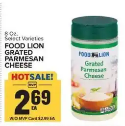 Food Lion Food Lion Grated Parmesan Cheese offer