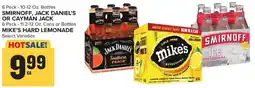 Food Lion Smirnoff, Jack Daniel's or Cayman Jack Mike's Hard Lemonade offer