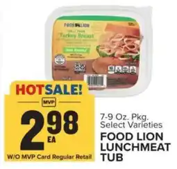 Food Lion Food Lion lunchmeat tub offer