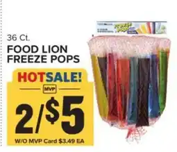 Food Lion Food Lion freeze pops offer