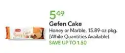 Publix Gefen Cake offer