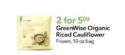 Publix GreenWise Organic Riced Cauliflower offer