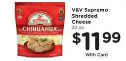Fry's V&V supremo shredded cheese offer