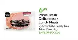 Publix Prime Fresh Delicatessen Lunch Meats by Smithfield offer