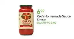 Publix Rao's Homemade Sauce offer