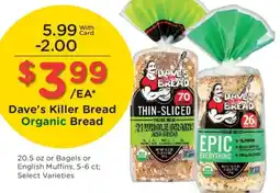 Dillons Dave's Killer Bread Organic Bread offer