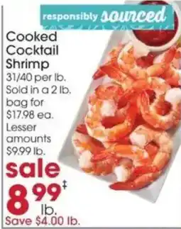 Giant Eagle Cooked Cocktail Shrimp offer