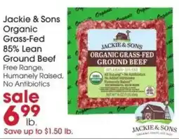 Giant Eagle Jackie & Sons organic grass-fed ground beef offer
