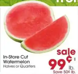Giant Eagle In-Store Cut Watermelon offer