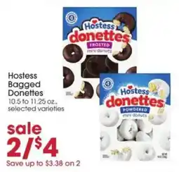 Giant Eagle Hostess bagged donettes offer