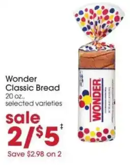 Giant Eagle Wonder Classic Bread offer