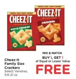 Kroger Cheez-It Family Size Crackers offer