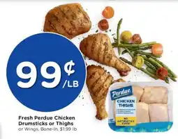Kroger Fresh Perdue Chicken Drumsticks or Thighs or Wings, Bone-in offer