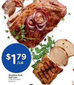 Kroger Boneless Pork Half Loin or Boston Butt, Bone-In offer