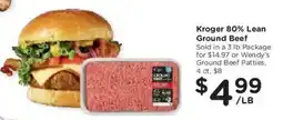 Kroger Kroger ground beef offer