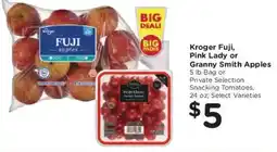 Kroger Kroger Fuji, Pink Lady or Granny Smith Apples offer