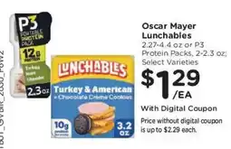 Kroger Oscar Mayer Lunchables offer