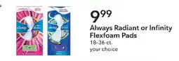 Publix Always Radiant or Infinity Flexfoam Pads offer