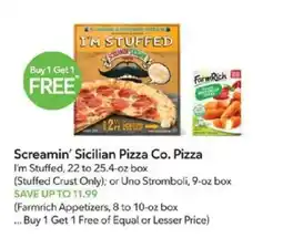 Publix Screamin' Sicilian Pizza Co. Pizza offer