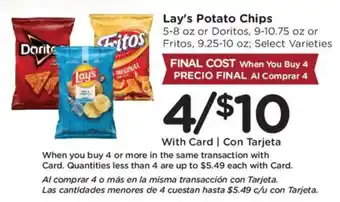 Smith's Lay's Potato Chips offer