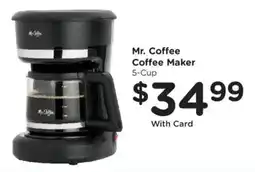 Smith's Mr. Coffee coffee maker offer