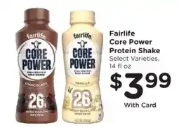 Smith's Fairlife core power protein shake offer