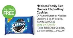 Publix Nabisco Family Size Oreo or Chips Ahoy! Cookies offer
