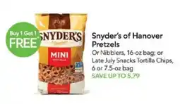 Publix Snyder's of Hanover Pretzels offer