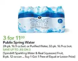 Publix Publix Spring Water offer