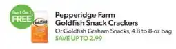 Publix Pepperidge Farm Goldfish Snack Crackers offer