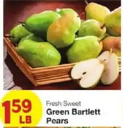 United Supermarkets Fresh Sweet Green Bartlett Pears offer