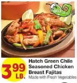 United Supermarkets Hatch Green Chile Seasoned Chicken Breast Fajitas offer
