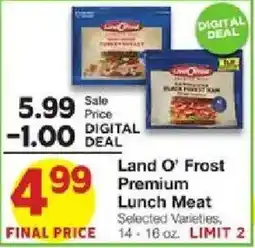 United Supermarkets Land O' Frost Premium Lunch Meat offer