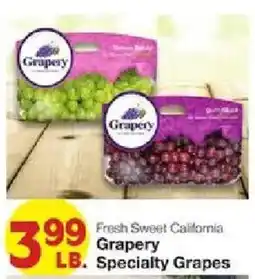 United Supermarkets Grapery Specialty Grapes offer