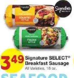 United Supermarkets Signature Select Breakfast Sausage offer