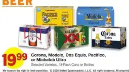 United Supermarkets Corona, Modelo, Dos Equis, Pacifico, or Michelob Ultra offer