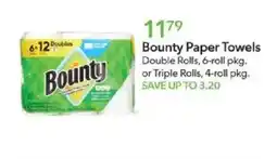 Publix Bounty paper towels offer