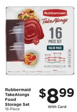 Smith's Rubbermaid TakeAlongs Food Storage Set offer