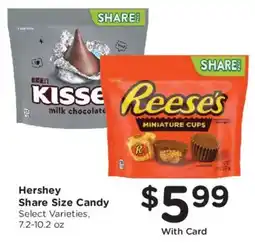 Smith's Hershey Share Size Candy offer