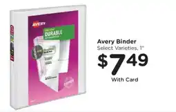 Smith's Avery binder offer