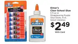 Smith's Elmer's Clear School Glue offer
