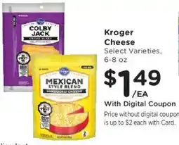 Fry's Kroger Cheese offer