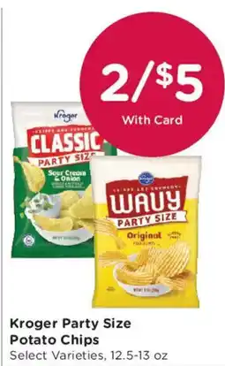 Smith's Kroger Party Size Potato Chips offer