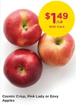 Smith's Cosmic Crisp, Pink Lady or Envy Apples offer
