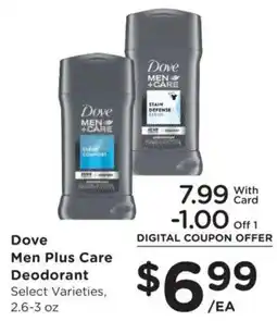 Mariano's Dove Men Plus Care Deodorant offer