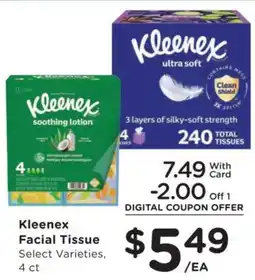 Mariano's Kleenex facial tissue offer