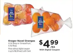 King Soopers Kroger navel oranges offer