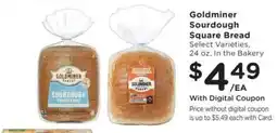 King Soopers Goldminer Sourdough Square Bread offer