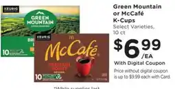 King Soopers Green Mountain or McCafé K-Cups offer