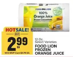 Food Lion Food Lion frozen orange juice offer
